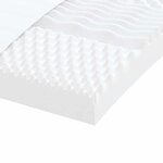 vidaXL Matelas en mousse blanc 160x210 cm 7 zones dureté 20 ILD