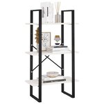 vidaXL Étagère de rangement Blanc 60x30x105 cm Bois de pin massif