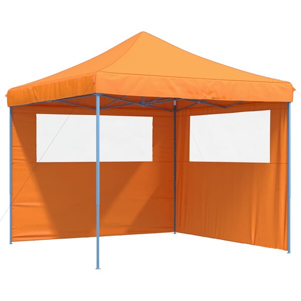 vidaXL Tente de réception pliable escamotable avec 2 parois latérales