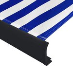 vidaXL Store à cassette motorisé 400x300 cm Bleu et blanc
