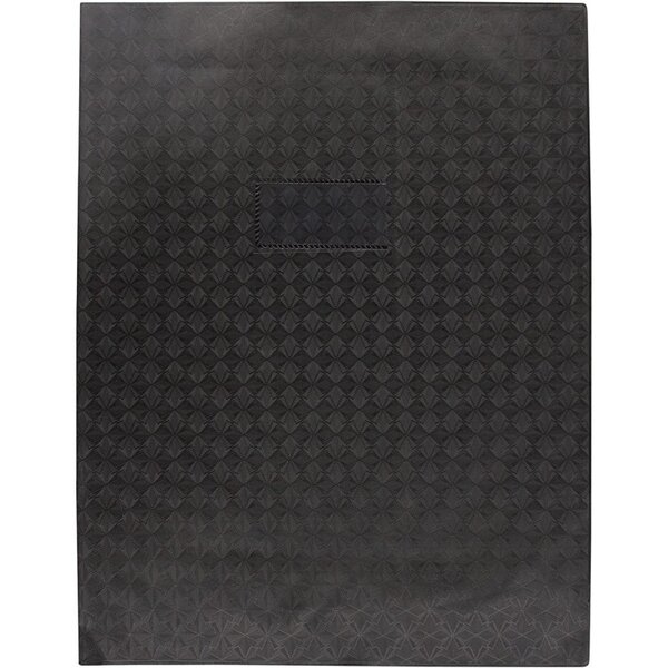 Protège-cahier pvc opaque sans rabat  18/100ème 24 x 32 cm noir calligraphe
