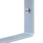 vidaXL Supports pour poteau de clôture 2 Pièces Acier galvanisé