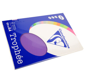 Ramette 100 Feuilles Papier 80g A4 210x297 mm Certifié FSC violine TROPHÉE