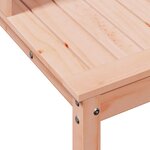 vidaXL Table de rempotage avec étagères bois massif de douglas