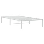 vidaXL Cadre de lit métal blanc 100x190 cm