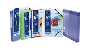 Classeur 2 anneaux 30mm polypropylène chromaline 10/10e Krea Cover - A4 maxi x 12 EXACOMPTA