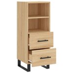 vidaXL Buffet Chêne sonoma 34 5x34x90 cm Bois d'ingénierie