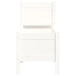 vidaXL Jardinière Blanc 178 5x44x75 cm Bois massif de pin