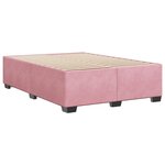 vidaXL Cadre de lit Rose 140x200 cm Velours