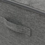 vidaXL Boîtes de rangement 2 Pièces Tissu 43x34x23 cm Anthracite