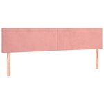 vidaXL Sommier à lattes de lit avec matelas LED Rose 160x200cm Velours