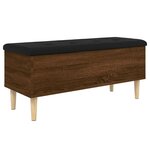 vidaXL Banc de rangement chêne marron 102x42x46 cm bois d'ingénierie
