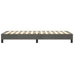 vidaXL Cadre de lit sans matelas gris foncé 80x200 cm velours
