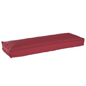 vidaXL Coussin pour banc de palette Bordeaux 120 x 40 x 8 cm