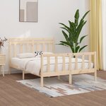 vidaXL Cadre de lit Bois de pin massif 120x200 cm