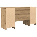 Bureau vidaXL Artisan Chêne 140x49x76 cm Bois d'ingénierie