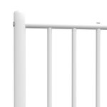 vidaXL Tête de lit métal blanc 100 cm