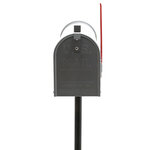 Us mailbox boite aux lettres design américain argenté pied de support courrier