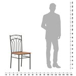 vidaXL Chaises à manger lot de 2 marron MDF