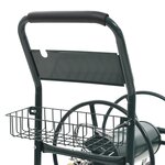 vidaXL Chariot dévidoir avec connecteur de tuyau 1/2" 75 m Acier