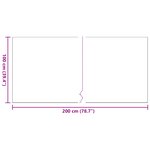 Tonte d'herbe artificielle vidaXL Noir 1x2 m 30 mm