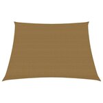 vidaXL Voile d'ombrage 160 g/m² Taupe 4/5x3 m PEHD