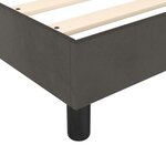 vidaXL Sommier à lattes de lit et matelas Gris foncé 140x190cm Velours