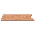 vidaXL Dessus de bureau 110x(55-60)x1 5 cm bois massif de hêtre