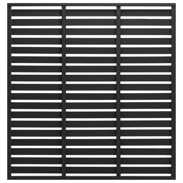 vidaXL Panneau de clôture WPC 180x180 cm Noir