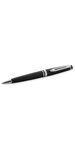 Waterman expert stylo bille  laque noire mate  recharge bleue pointe moyenne  coffret cadeau