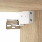vidaXL Armoire de miroir avec LED Chêne sonoma 76x15x55 cm