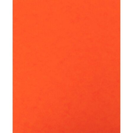 Protège-cahier en carte lustrée orange  format 18 x 22 cm