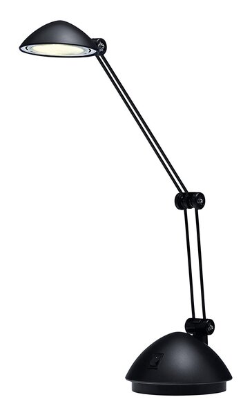 Lampe à led Space noire satiné métal et ABS HANSA