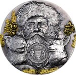 Pièce de monnaie en Argent 3000 Francs g 93.3 (3 oz) Millésime 2025 KRAMPUS AND SANTA CLAUS