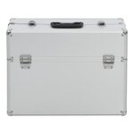 vidaXL Boîte à outils 47 x 36 x 20 cm Argenté Aluminium