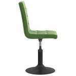 vidaXL Chaises pivotantes à manger lot de 4 vert foncé velours