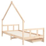 vidaXL Cadre de lit d'enfants et tiroirs 90x190 cm bois de pin massif