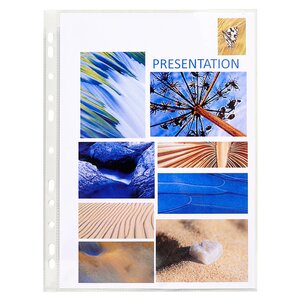 Étui Carton De 100 Pochettes Perforées - Pvc Lisse - A4 - Cristal - Exacompta