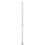 vidaXL Cadres d'établi réglables 2 Pièces Métal 55x(69-95 5) cm Gris