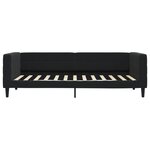 vidaXL Lit de jour avec lit gigogne noir 90x200 cm velours