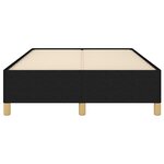 vidaXL Cadre de lit Noir 120x200 cm Tissu