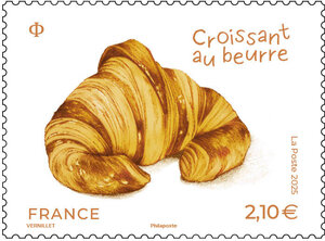 Timbre - Croissant au beurre - Lettre Internationale