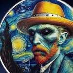 Pièce de monnaie en Argent 1000 Francs g 31.1 (1 oz) Millésime 2025 Strangers Among Us VINCENT VAN GOGH