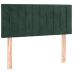 vidaXL Sommier à lattes de lit avec matelas Vert foncé 100x200 cm