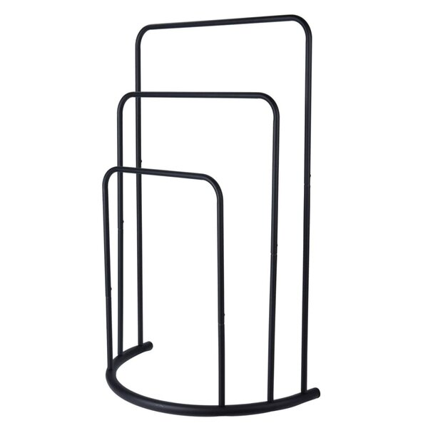 Bathroom Solutions Porte-serviettes debout 49 5x75 cm Métal Noir