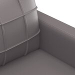 vidaXL Canapé à 3 places Gris 180 cm Similicuir