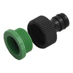 vidaXL Tuyau d'arrosage avec jeu de raccords vert 0 75" 20 m PVC
