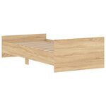 vidaXL Cadre de lit sans matelas chêne sonoma 90x190 cm