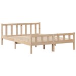 vidaXL Cadre de lit sans matelas 120x190 cm bois de pin massif