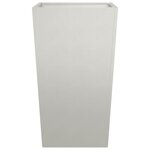 vidaXL Jardinières 2 Pièces 45x45x75 cm acier inoxydable